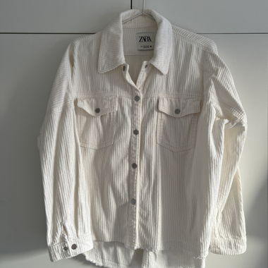 ZARA Cord Jacket/ White Shirt