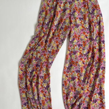 Pantaloni ZARA a gamba larga floreali