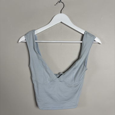 Bershka Blue Cropped Top