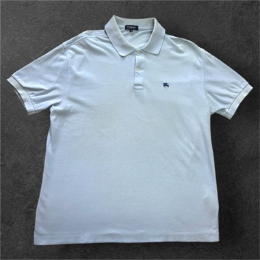 blaues burberry polo-shirt 