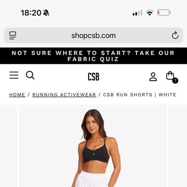 CSB running shorts M brand new
