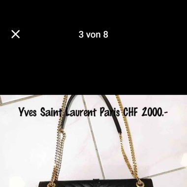 YSL Tasche Schwarz Gold 