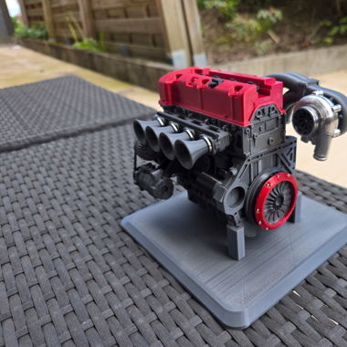 Moteur Honda k20 turbo échelle 1/5 (decoration 3d)