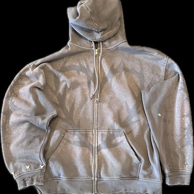 Graue Zip-Up-Jacke