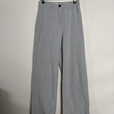 Bershka grey Baggy Wide-Leg trousers