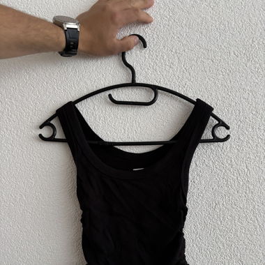 CropTop schwarz, verstellbar