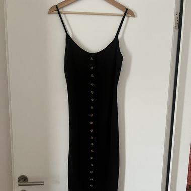 Schwarzes H&M Midikleid 
