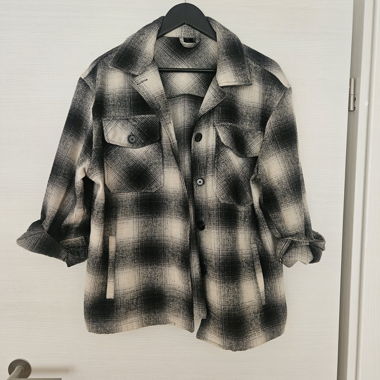 Checked Flannel Shirt Jacket