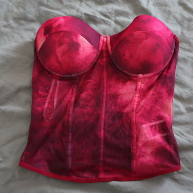 Corsetto bustier rosa
