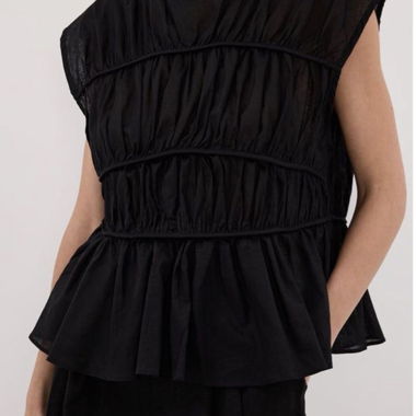Dissh Black Pleated Top EU36