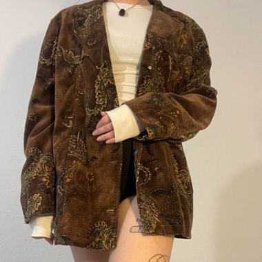 Blazer vintage con fantasia