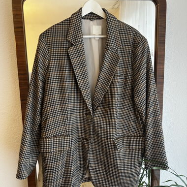 H&M kariertes Blazerjacke EU L