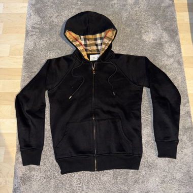 Sweat à capuche Burberry zippé noir
