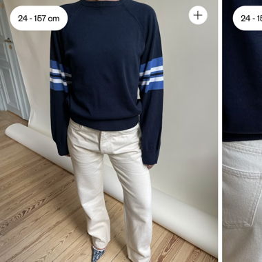 Relaxed Jeans Cream Djerv Avenue / Size 24