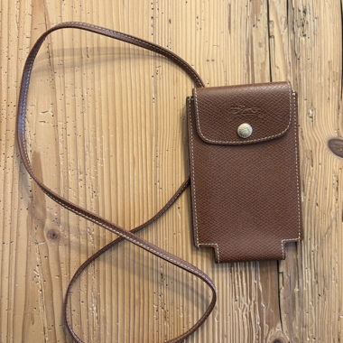 Sac banane en cuir marron