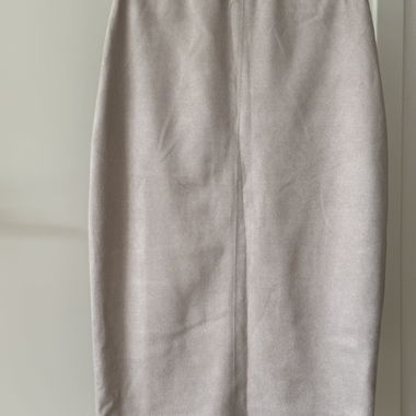 Skirt faux suede