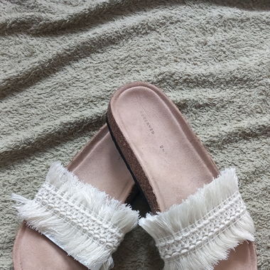 Boho flip-flops