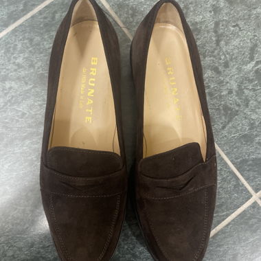 Mocassins en daim marron Brunate