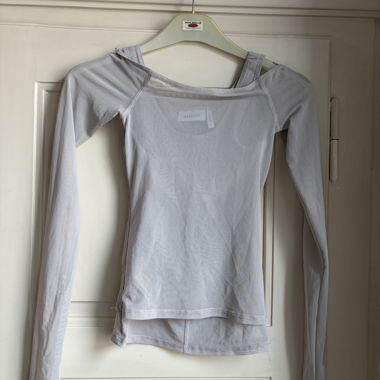 WEEKDAY Mesh Long-Sleeve Shirt Size XS