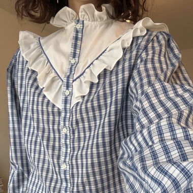 Blouse vintage à carreaux