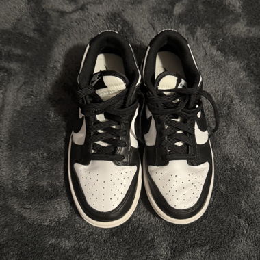 nike dunk low retro white black panda women