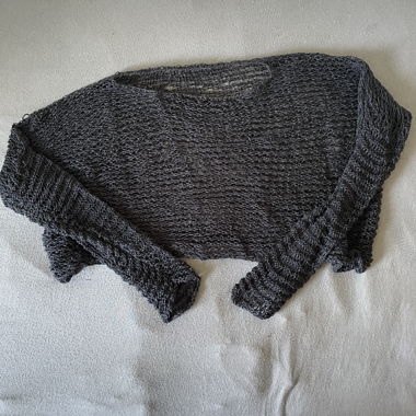 Boléro en maille noir