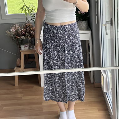 Jupe longue maxi à fleurs