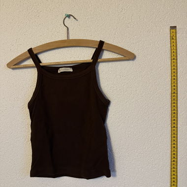 Braunes Crop-Top