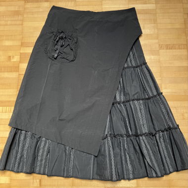 Vintage Raffle Midi Skirt
