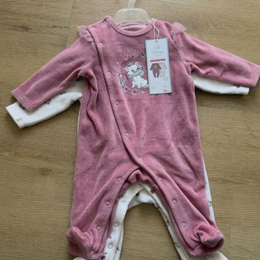 Lot de 2 pyjamas bébé en velours 