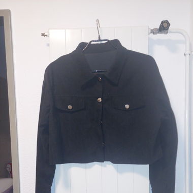 Cordjacke kurz, schwarz