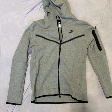 Nike zip hoodie gris