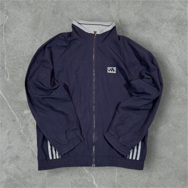 vintage adidas trackjacket navy/grey