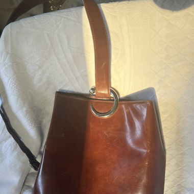 Rare CARTIER Panther Logos Bucket Shoulder Bag