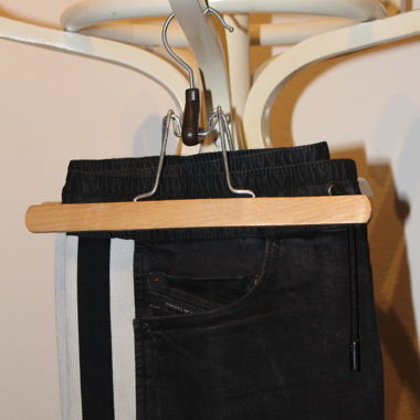 Diesel Black double striped Jeans