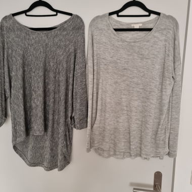 Lot de 2 t-shirts gris H&M Basic taille M