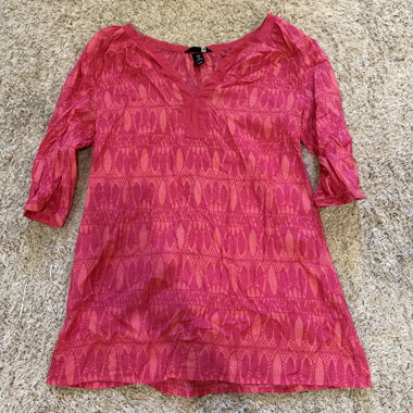 Blusa rosa stampata