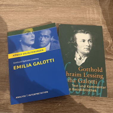 Set di libri per Matura: Emilia Galotti Lessing