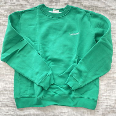 Sweatshirt lamarel vert