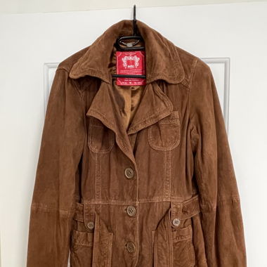 Edc Lederjacke Gr. M / Braun