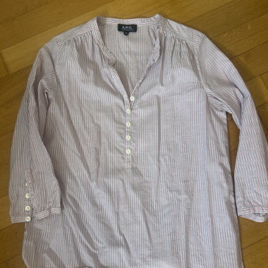Camicia Henley in cotone A.P.C