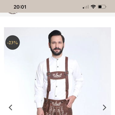 Lederhosen (Wild Brown - 48 EU, 50 EU, 54 EU)