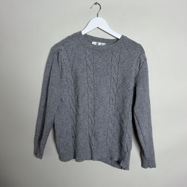 Pull tricoté gris XL/XXL