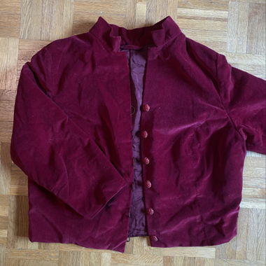 Samt Jacke - rot