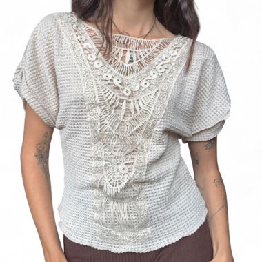 Lace Embroidered Top