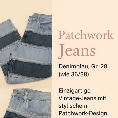 Jeans Patchwork in Denim