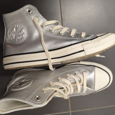 Silver Converse