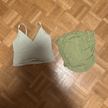 Set di 2 Top Verdi