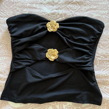 Top bandeau nero Shein