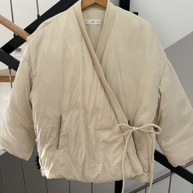 Giacca imbottita in stile kimono